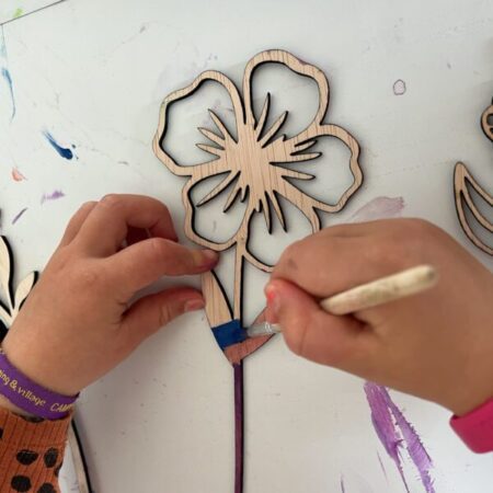 Houten boeket bloemen