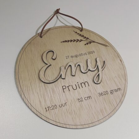Geboortebord type Emy - Afbeelding 4