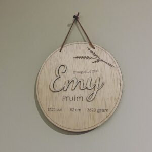 geboortebord type emy