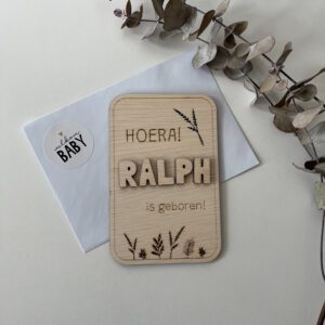 Felicitatiekaart geboorte jongen