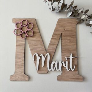 naambord letter hout