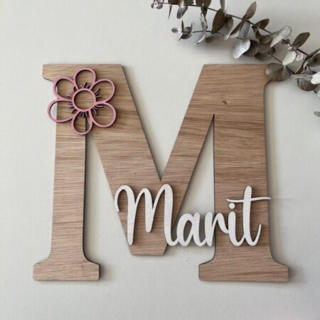 naambord letter hout