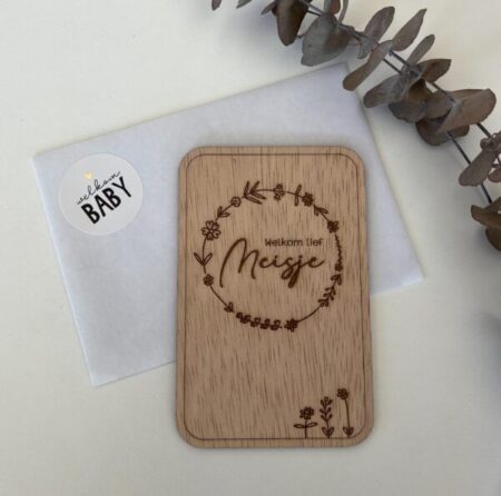 felicitatiekaart geboorte meisje dochter