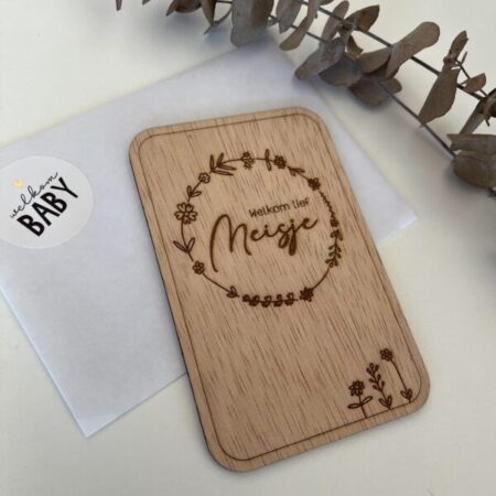 felicitatiekaart geboorte meisje dochter