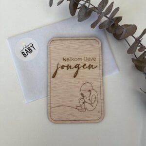 felicitatiekaart geboorte jongen zoon