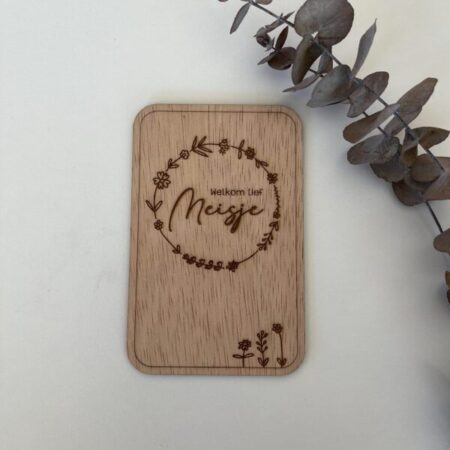 felicitatiekaart geboorte meisje dochter