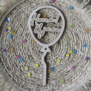 Taarttopper hoera 4 jaar