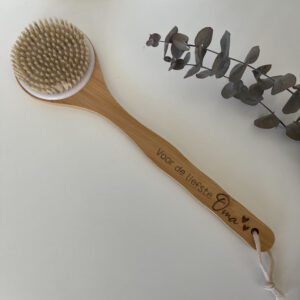 Badborstel Rugborstel gegraveerd