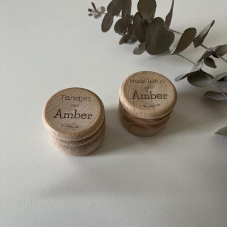 Tandendoosje Haarlokdoosje bewaardoosje tanden haarlok