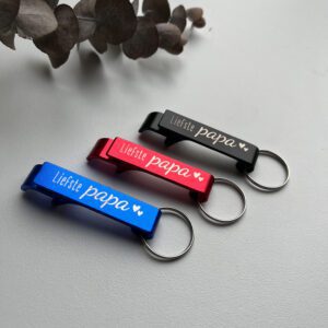 Sleutelhanger fles en blikopener