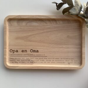Serveerplank - Borrelplank - Hapjesplank - Open Oma