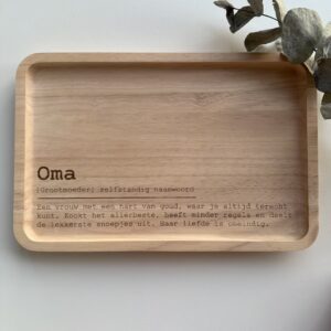Serveerplank - Borrelplank - Hapjesplank - Oma - Cadeau moederdag