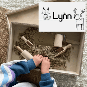 Houten speelbak sensorisch speelgoed