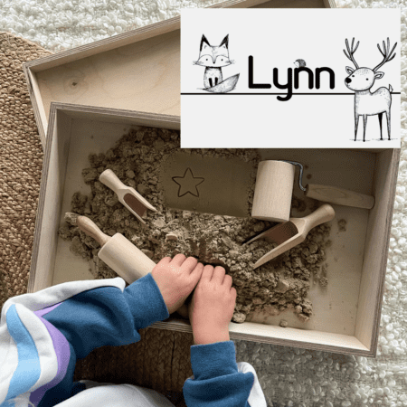 Houten speelbak sensorisch speelgoed