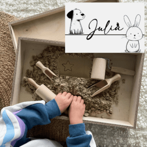 Houten speelbak sensorisch speelgoed