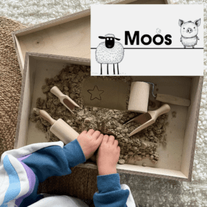 Houten speelbak sensorisch speelgoed