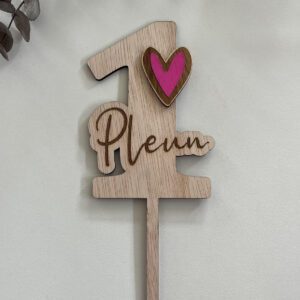 Taarttopper gepersonaliseerd