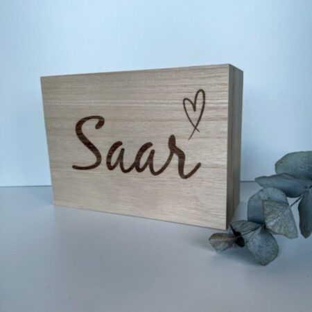 Houten kistje hartje - Afbeelding 5