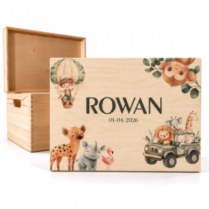 Houten memorybox – Jungle