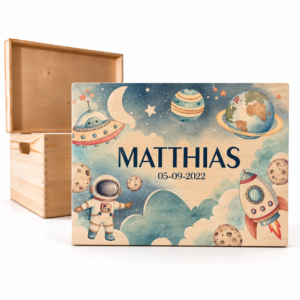 Houten memorybox – Ruimte