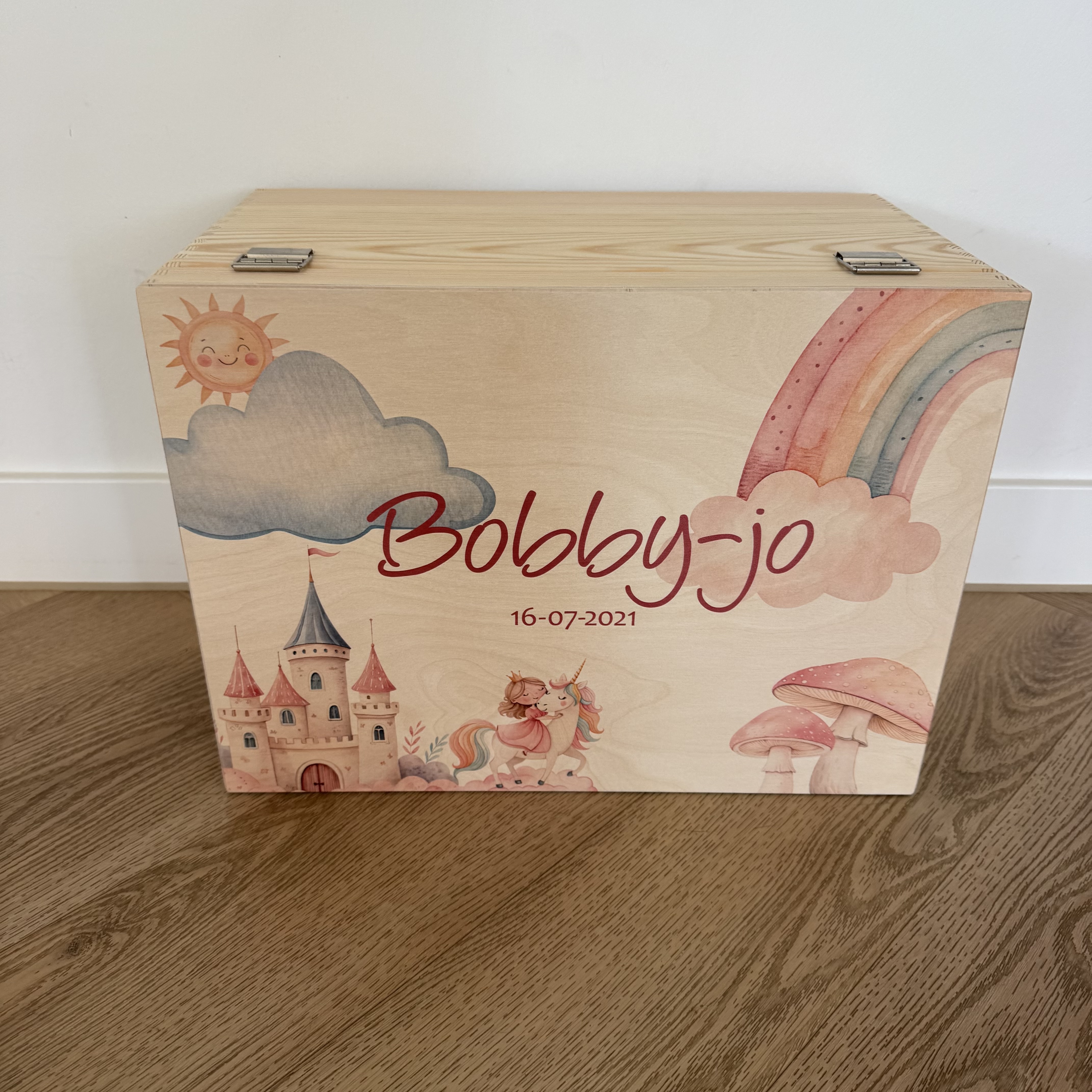 Houten memorybox – Unicorn – foto 5