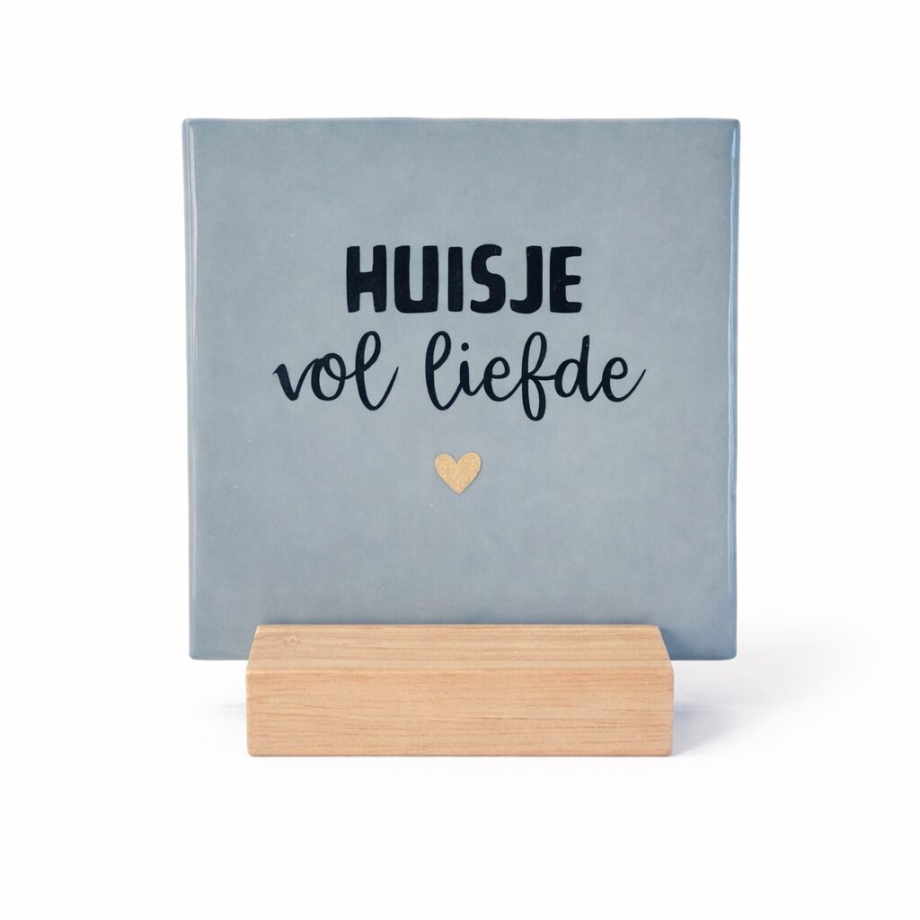 Tegeltje keramiek met tekst