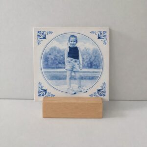 Tegeltje delfts blauw met eigen foto of afbeelding