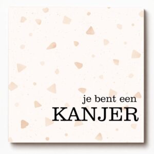 Forex tegeltje met tekst je bent een kanjer – decoratief tegeltje met spreuk, leuk als origineel cadeautje