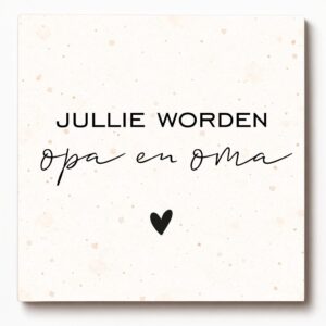 forex tegelte met tekst jullie worden opa en oma, perfect voor zwangerschapsaankondiging