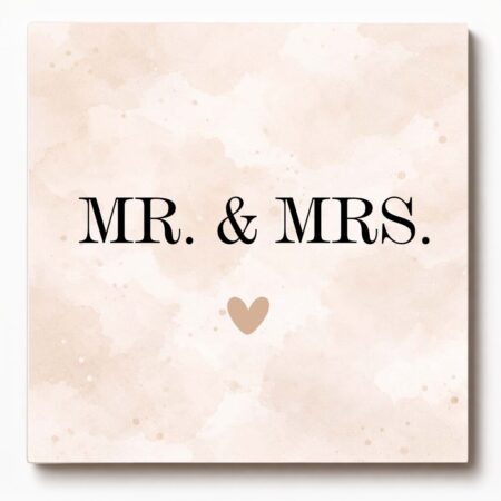 Forex tegeltje met tekst – Mr. & Mrs.