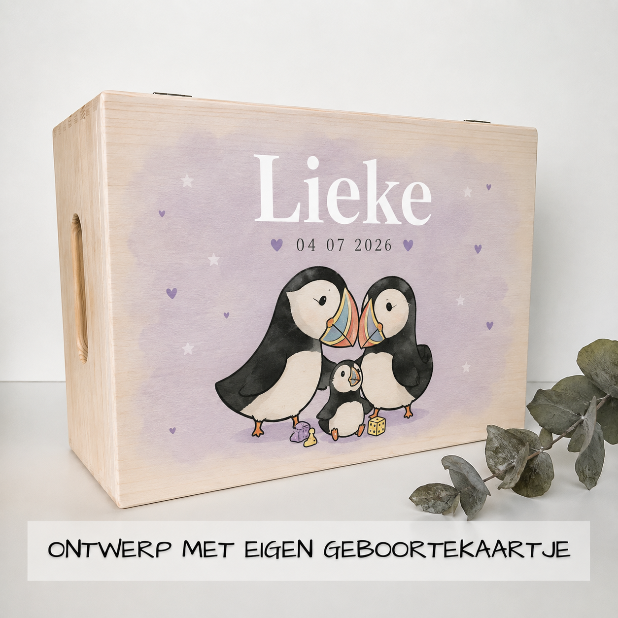 Memorybox met kleuropdruk