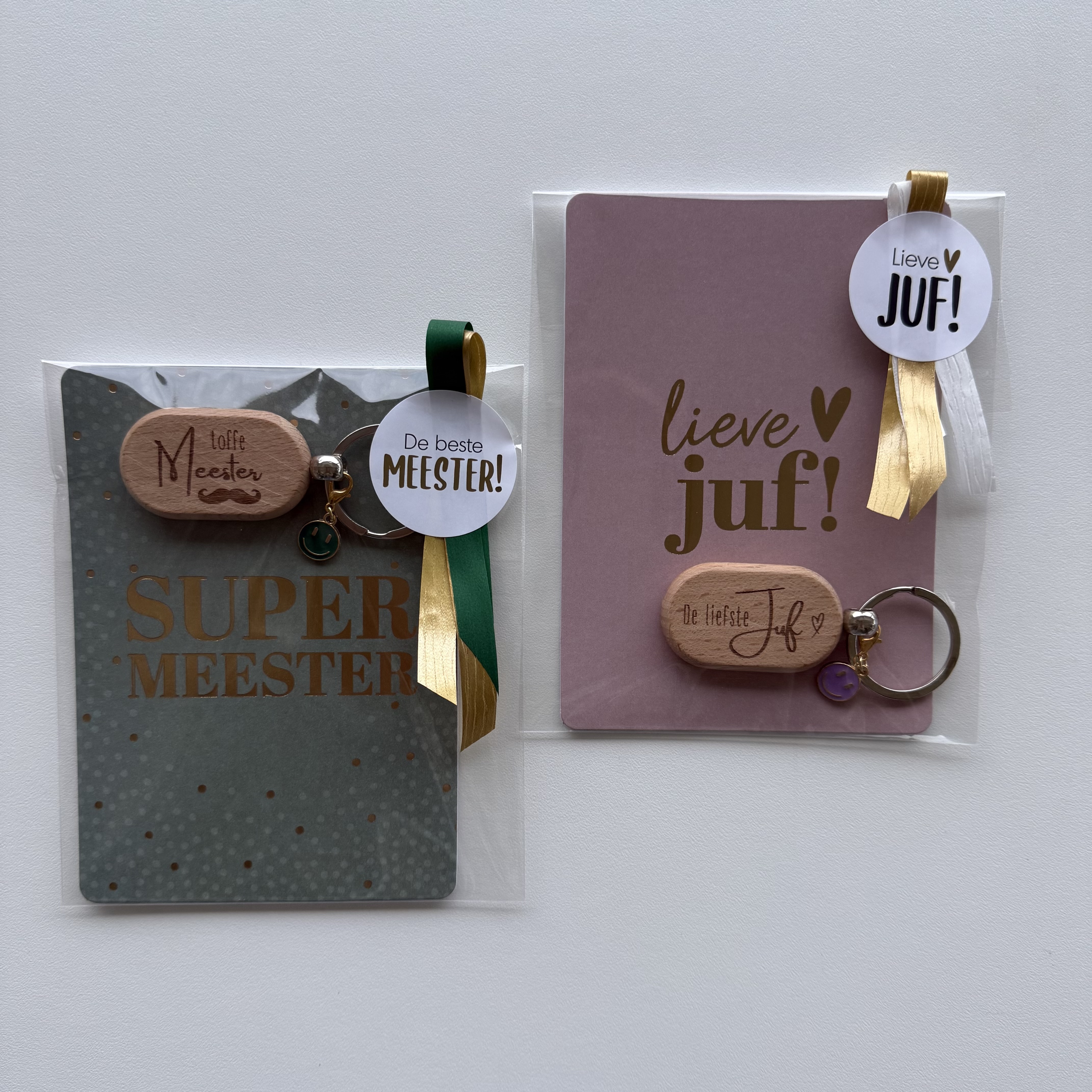 Houten sleutelhanger – Toffe Meester - Afbeelding 5