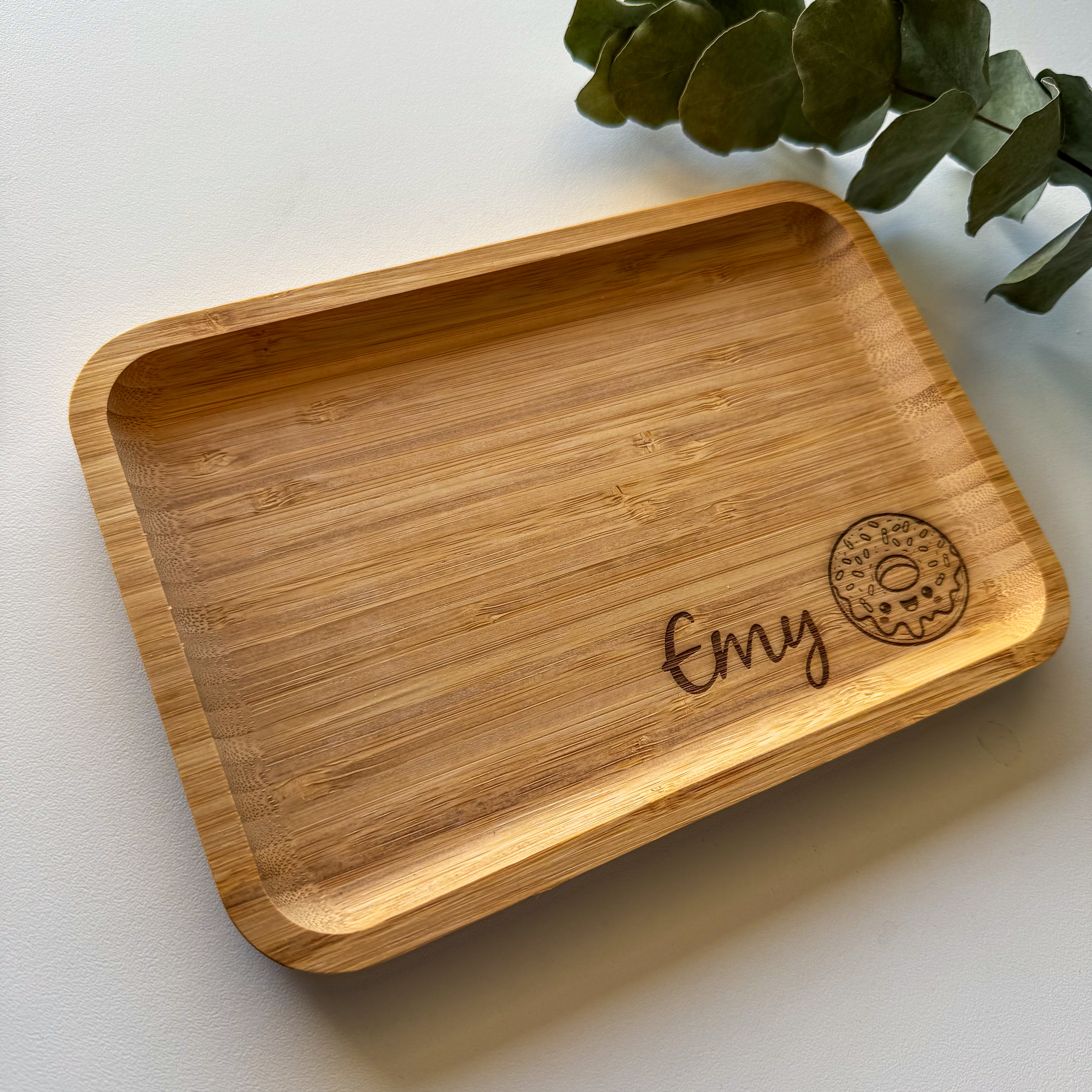 snackplankje met naam van hout
